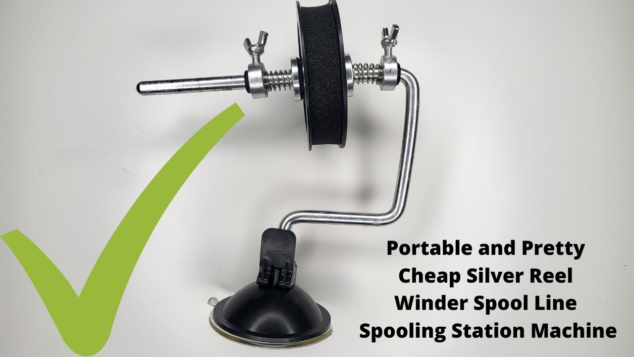 Portable and Pretty Cheap Silver Reel Winder Spool Line Spooling Station Machine