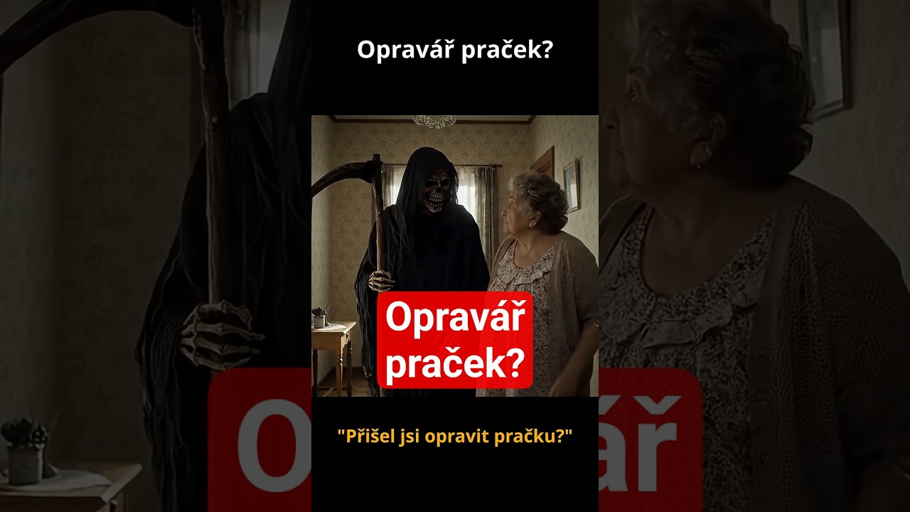 Oprav&aacute;ř praček? #shorts #czech #fyp #veo3 #smrtka