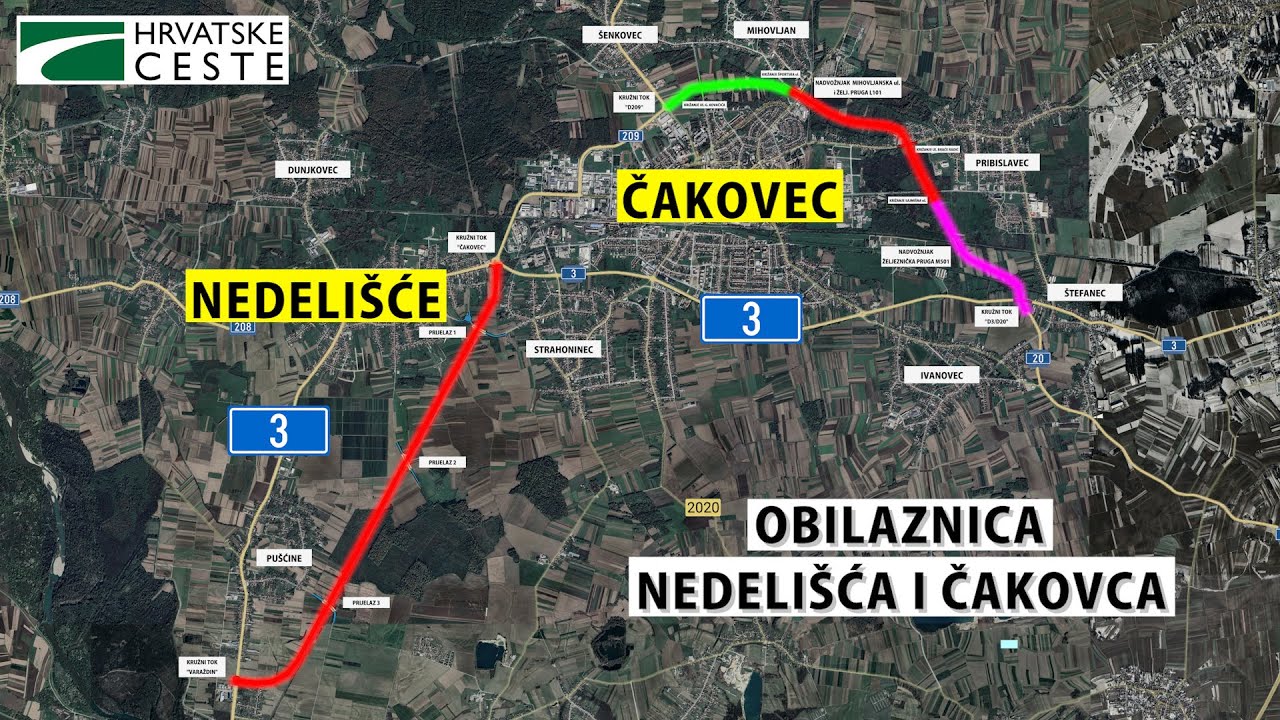 PREGLED PROJEKTA: Obilaznica NEDELIŠĆA i sjeverna obilaznica ČAKOVCA