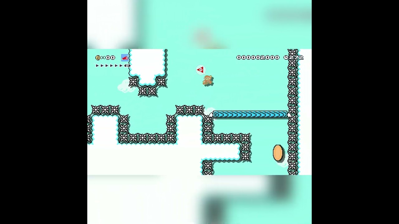 Звезда в небе от KrispyRice #shorts 🍄Super Mario Maker 2 Switch 2 Без комментариев #dtj