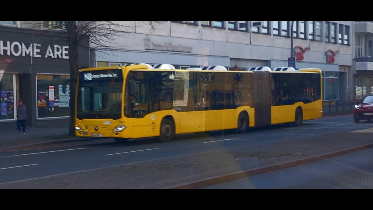 Riding a BVG Citaro G (c2) to S+U Bahnhof Innsbrucker Platz.