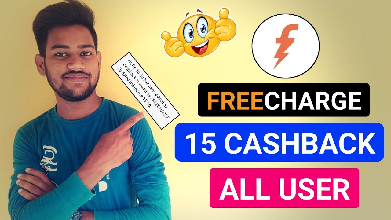 Freecharge New Offer🤑15 Cashback All User | CR TECH