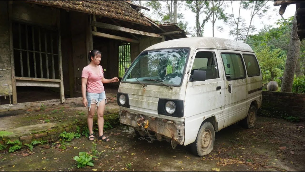 Talented Girl Rescue Car 28 Years After Abandoned Old House / Start to Finish Repair Restoration CAR