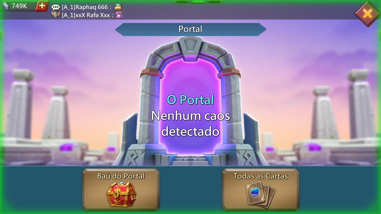 Portal finalizado, e agora?! - Lords Mobile