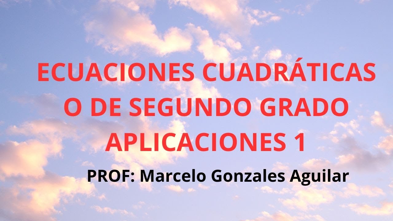 ECUACIONES CUADRÁTICAS 1