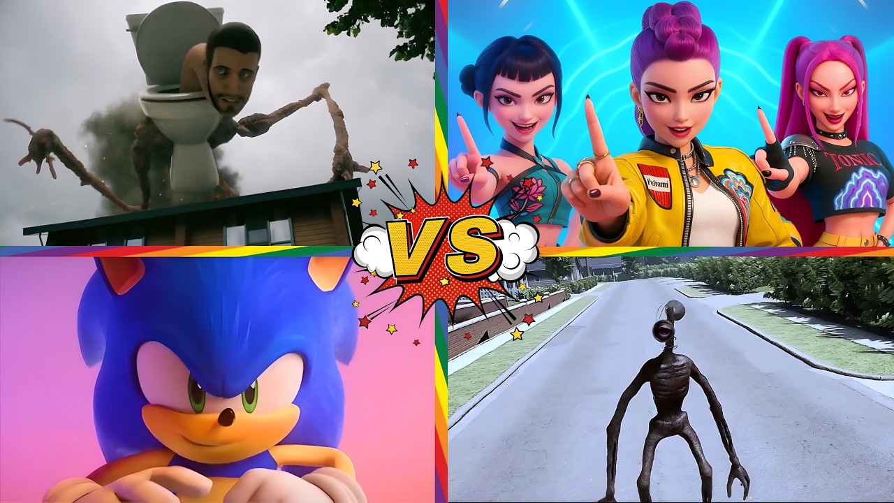 Skibidi Toilet🆚PEPPA PIG.EXE 🆚Siren Head 🆚Kpop demon hunter 🎶 Tiles Hop EDM Rush