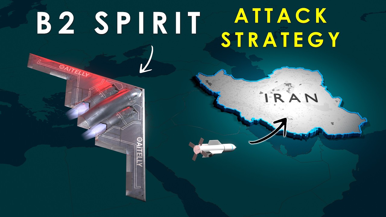 B2 Bomber Iran Airstrikes Strategy Explained #us #iran