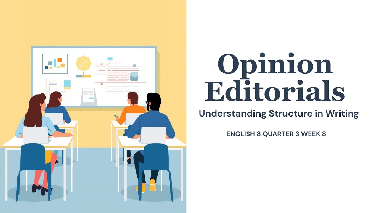 How to Write an Opinion Editorial | English 8 Lesson on Structure and Thesis Writing