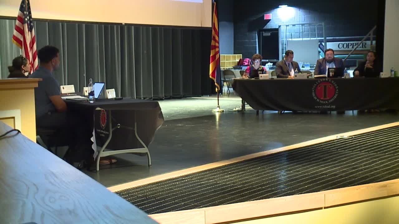 Community members voice concern at fiery Tolleson Union meeting