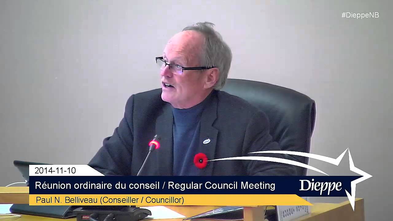 City of Dieppe - Regular Council Meeting (2014-11-10)