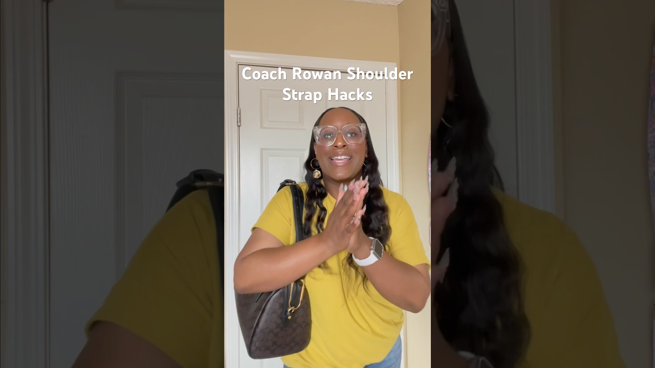 2 ways to turn your Coach Rowan into a shoulder bag.  #coachrowan #coach #coachbags
