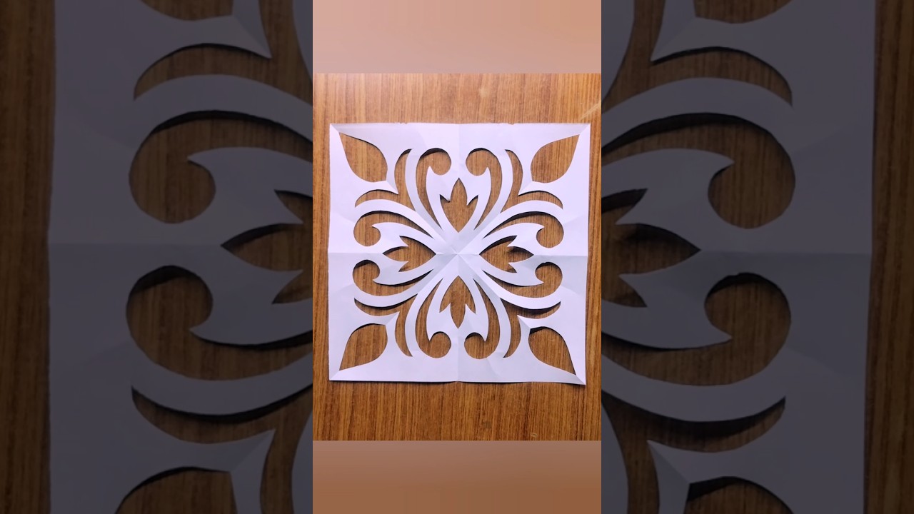 Paper Rangoli | Paper Stencil | Paper Cutting