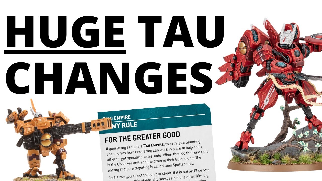 Drones Don't Count as Models and Markerlights Tokens Gone? Tau Empire Changes in 10th Edition 40K