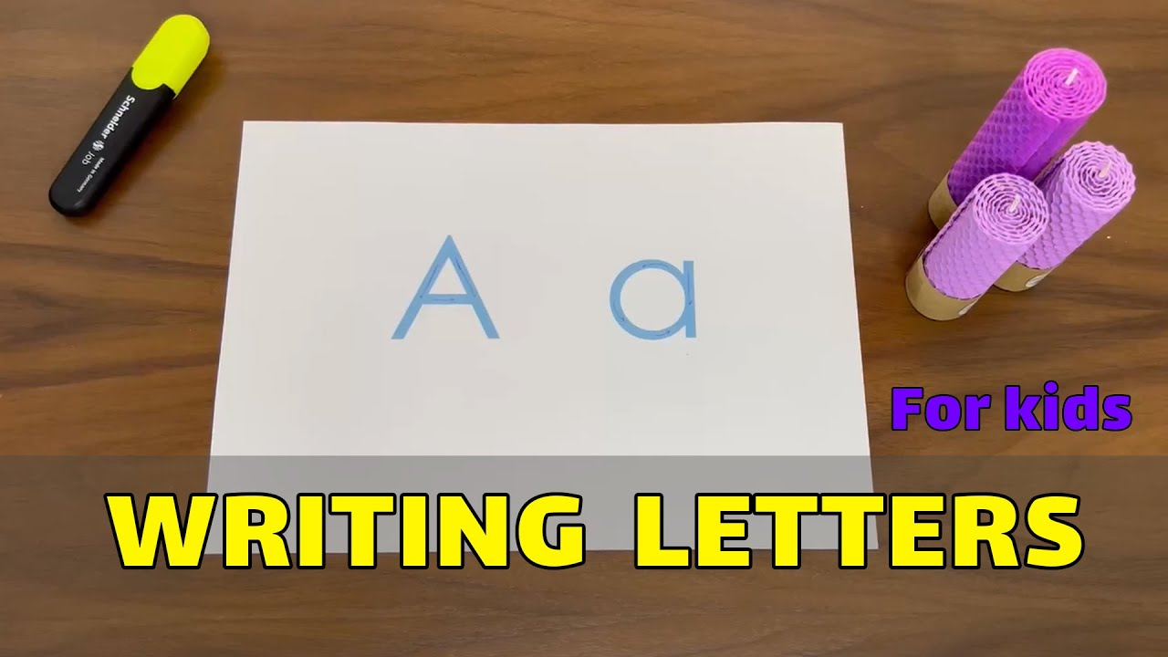 How to Write Letters for Children - Teaching Writing ABC for preschool- Alphabet Kids