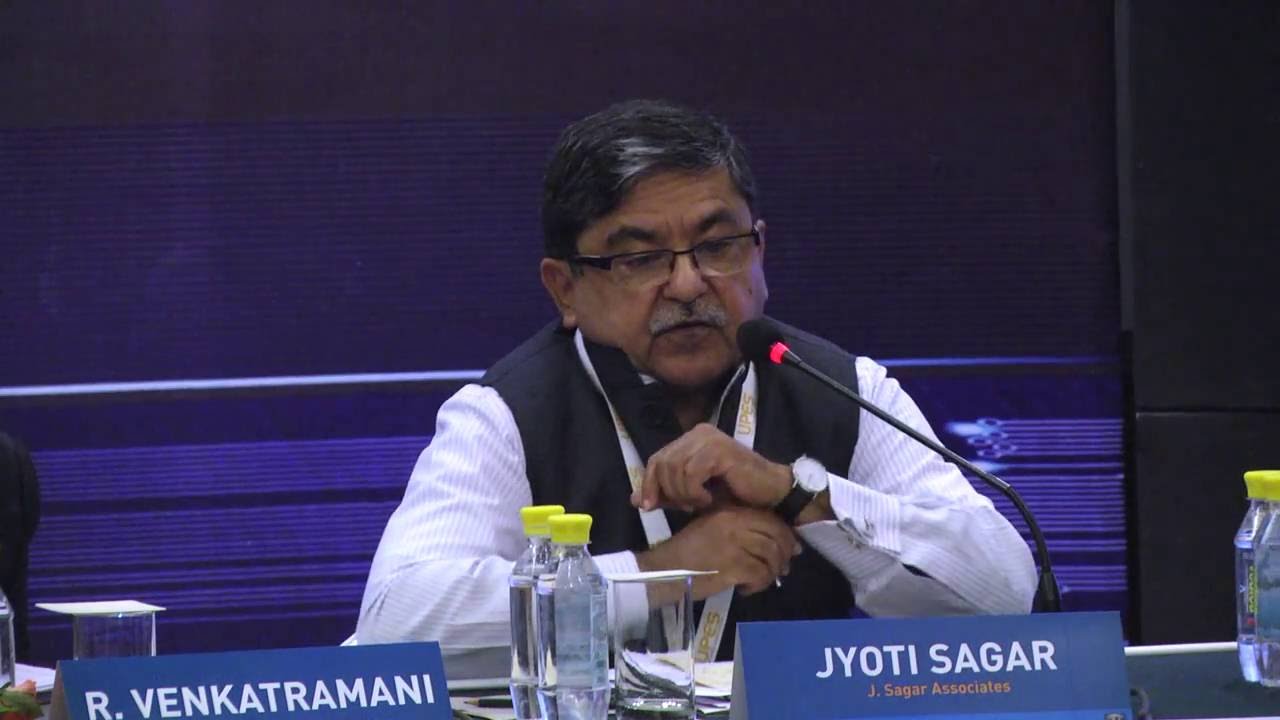 Mr. Jyoti Sagar, Chairman,  Sagar Associates speaks at UPES Law HR Round Meet