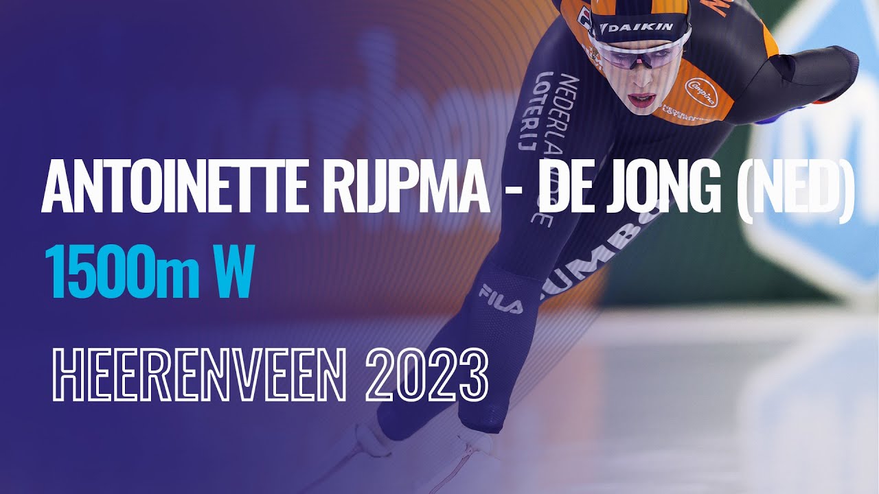 Antoinette RIJPMA - DE JONG (NED) | Winner | 1500m W | Heerenveen | #SpeedSkating