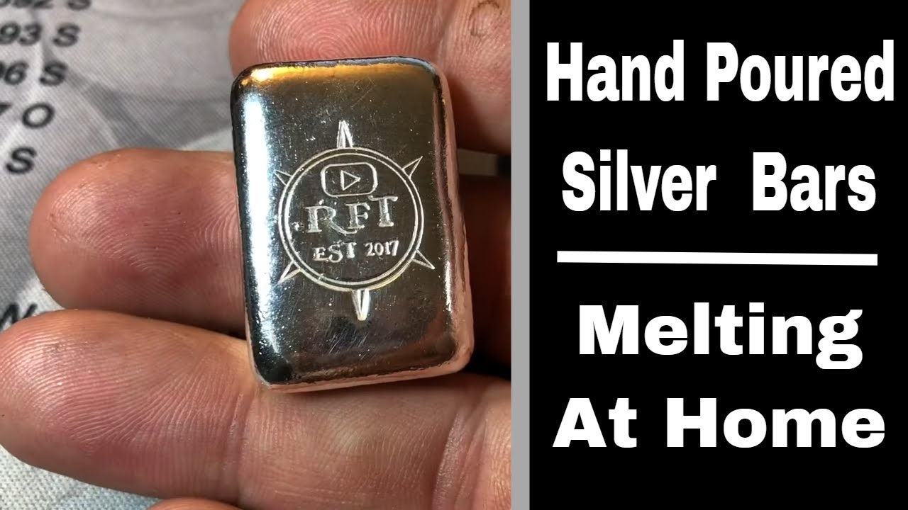 Melting Silver Into Hand Poured Silver Bars at Home