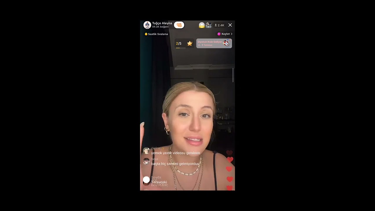 Kısmetse Olur Tuğçe Luca Tiktok Canlı Yayın