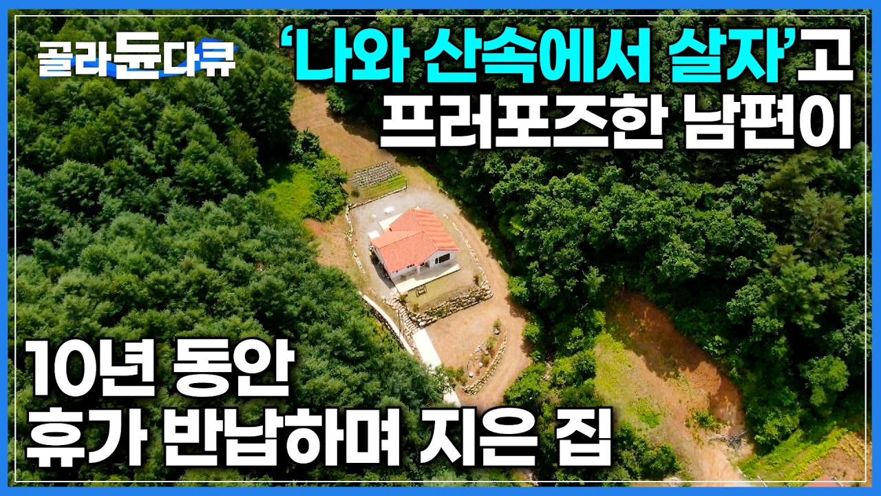 10년 동안 매 여름휴가를 반납하며 전국 각지로 땅을 찾았다｜전기도 통신도 안되는 해발 700m 아는 사람 아니면 찾아오기 힘든 산을 관통한 집｜건축탐구 집｜#골라듄다큐