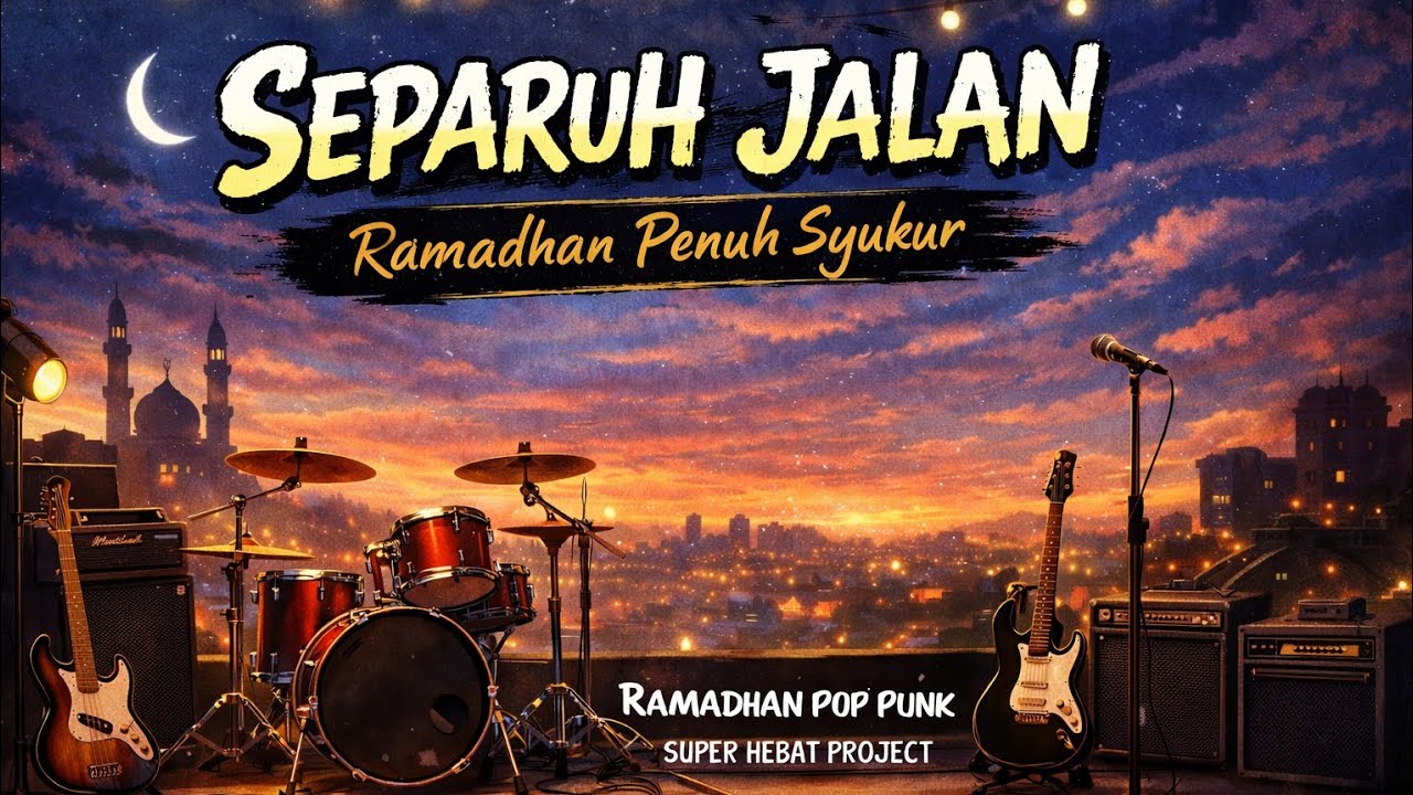 Ramadhan Pop Punk | Separuh Jalan – Super Hebat Project (Video Lyric Official)