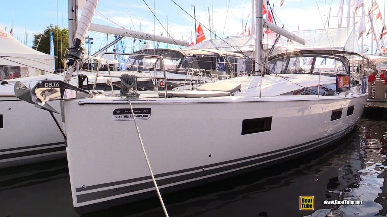 2017 Jeanneau 51 Sailing Yacht - Deck and Interior Walkaround - 2017 Annapolis Boat Show