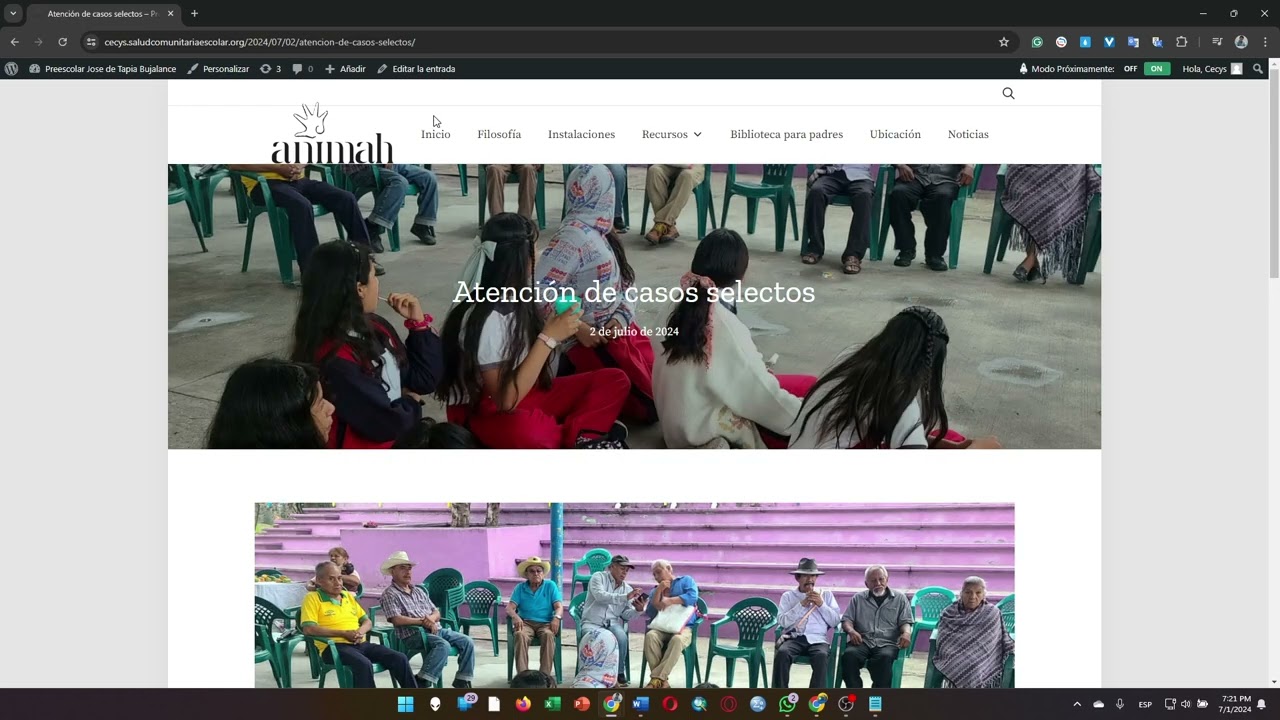 Manual crear seccion noticias y subir entradas a una pagina web