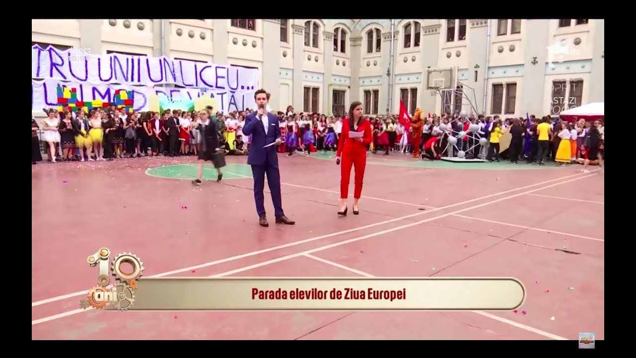 Paradă de Ziua Europei la Colegiul Național „Gheorghe Lazăr” din București