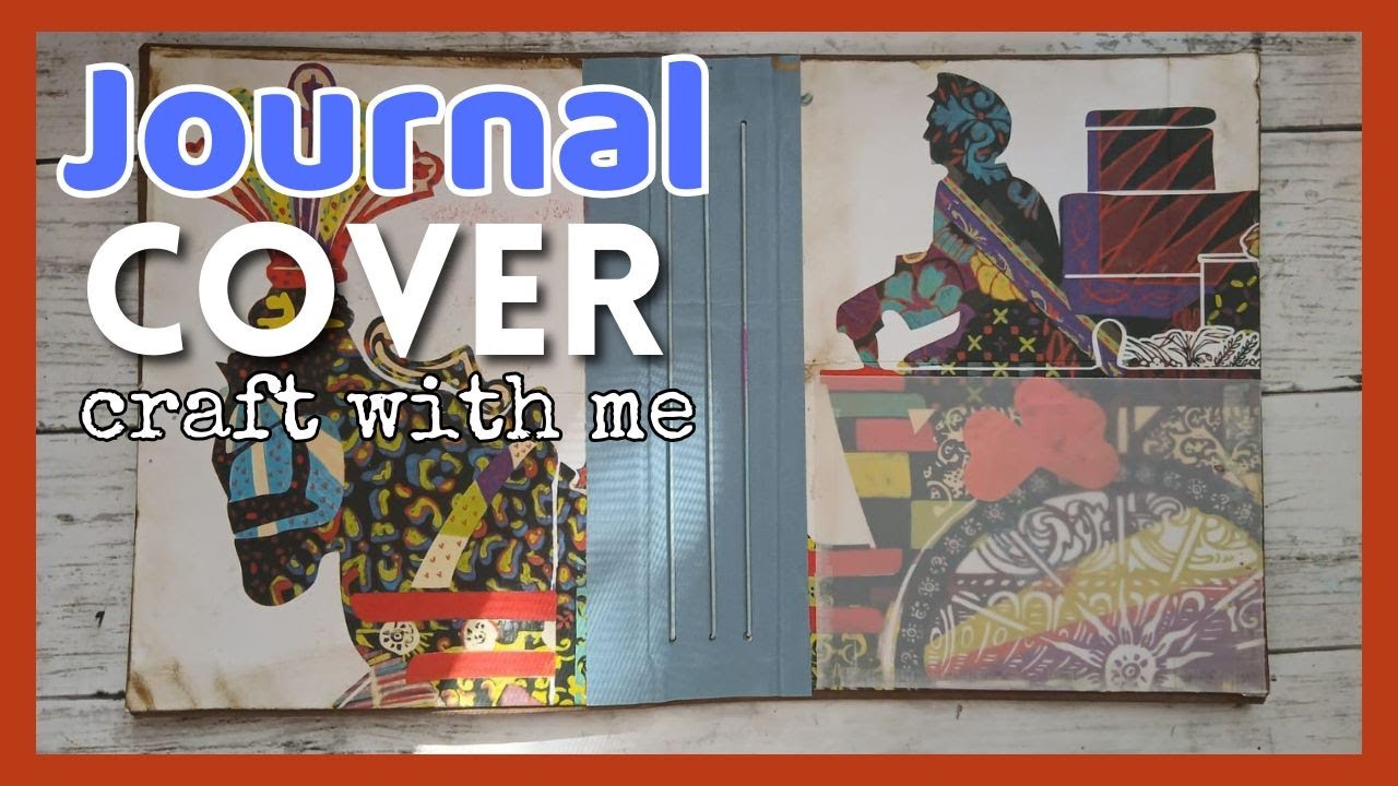 ASMR Junk Journal Cover: 1.5 Hour Real Time Mixed Media Session | The Creative Pause