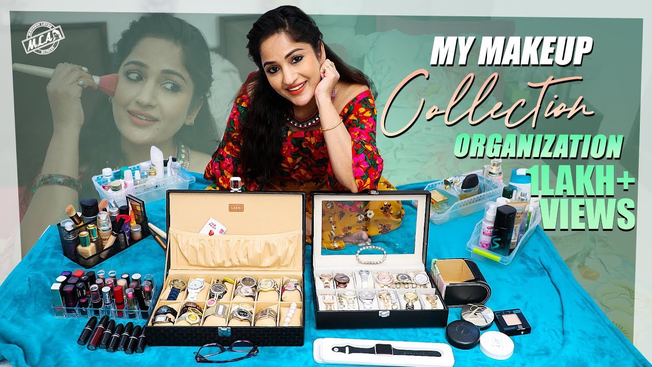 My Makeup Collection Organization || Madhavi Latha Makeup Collections || MLA | Madhavi Latha Ace
