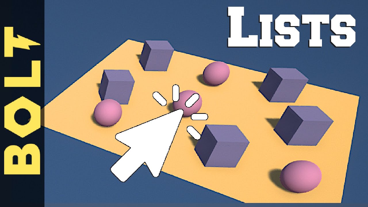 Using Lists with Bolt Visual Scripting