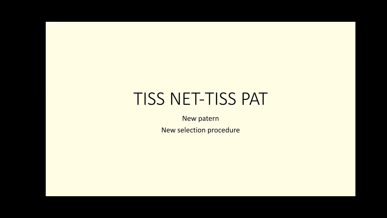 TISS NET-TISS PAT 2021