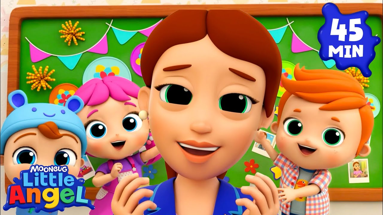 My Mom is a Superhero | Little Angel 😇 | Kids Learn! | Nursery Rhymes | Sing Along