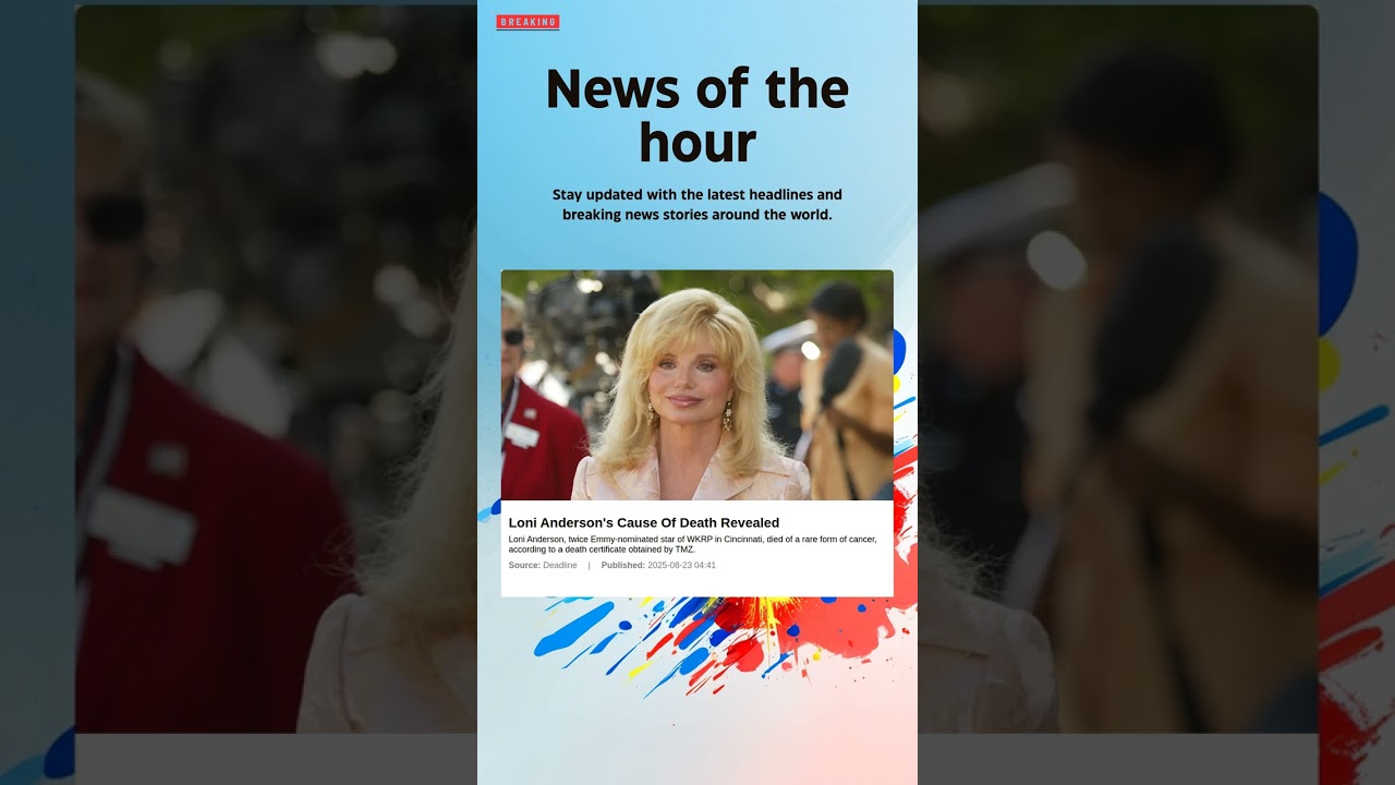 Breaking News: Loni Anderson's Cause Of Death Revealed #loni