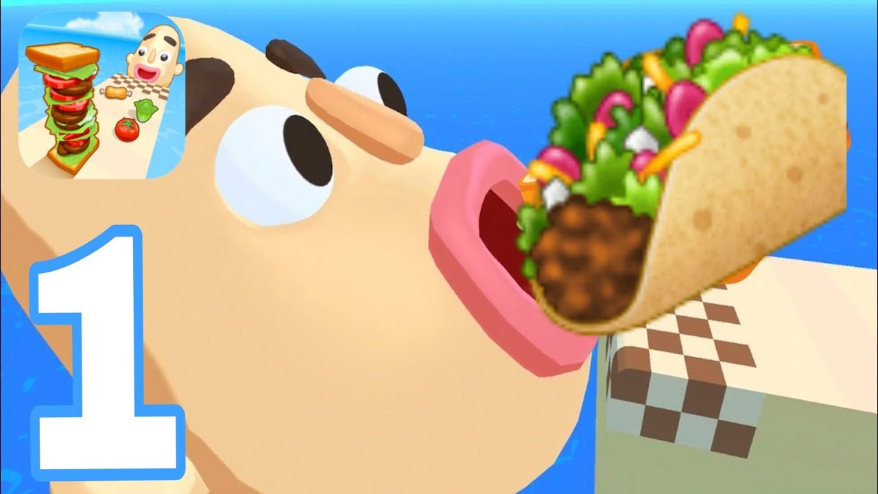 ✅ Sandwich Runner - Gameplay Walkthrough Part 1 - All Levels 1-15 (iOS, Android)