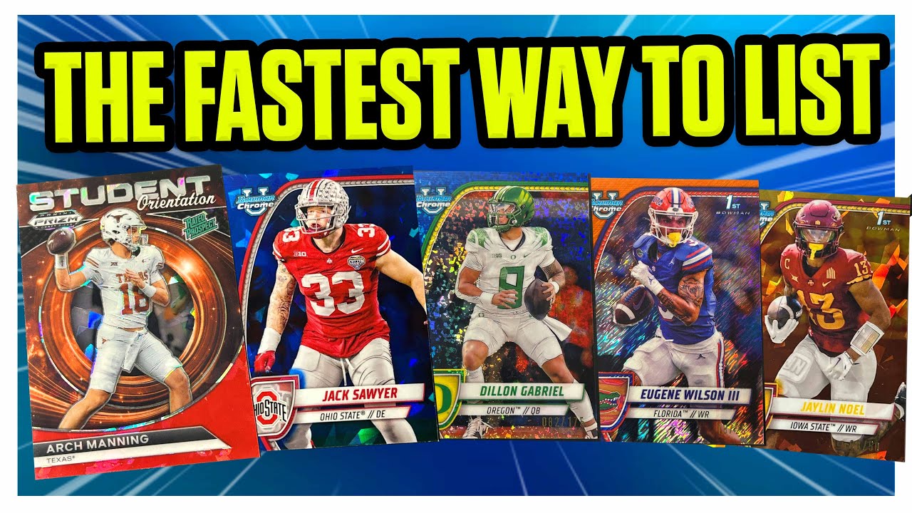 How To Use EBAY BULK UPLOAD - The Fastest Way To List Sports Cards