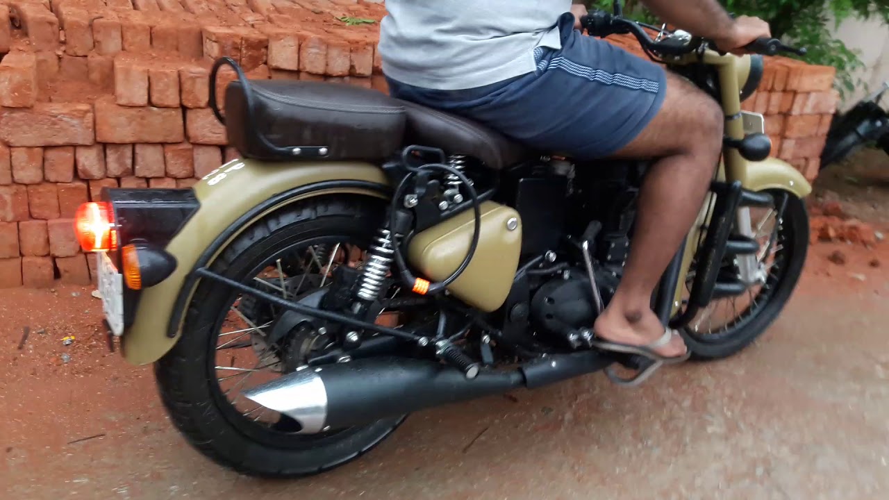 Swagman Shark Exhaust for Royal Enfield Bullet Classic Sound Test