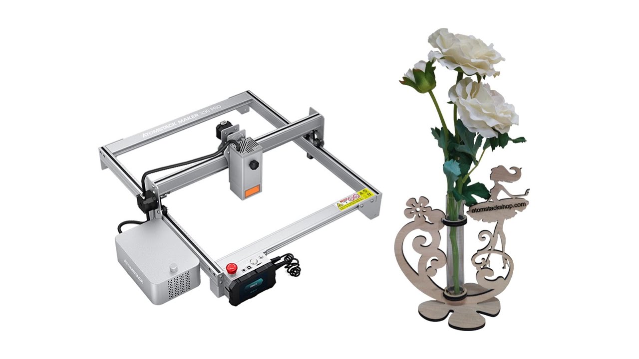 Making creative vase with Atomstack X30 Pro laser engraver