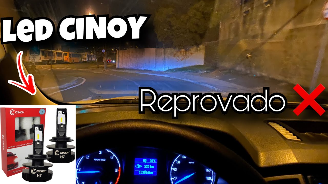Testando as lâmpadas super led CINOY