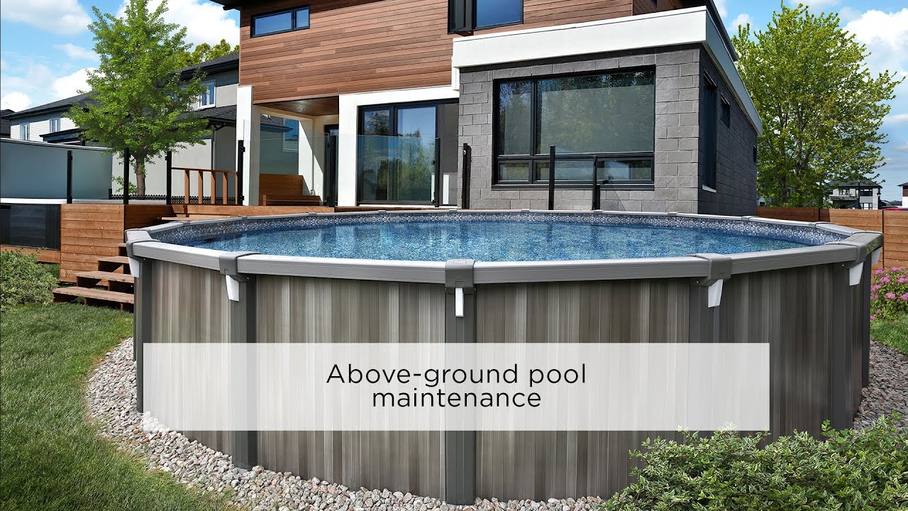 Above-ground pool maintenance