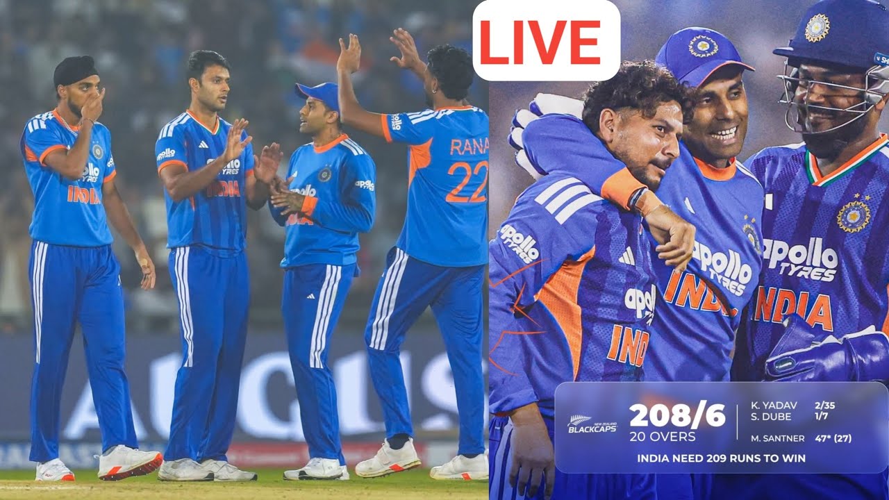 India Vs Newzealand 2nd T20 live