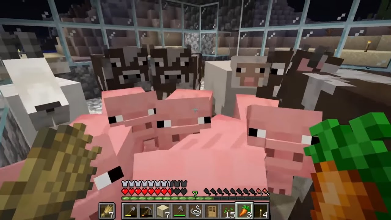 Completely normal Minecraft first playthrough