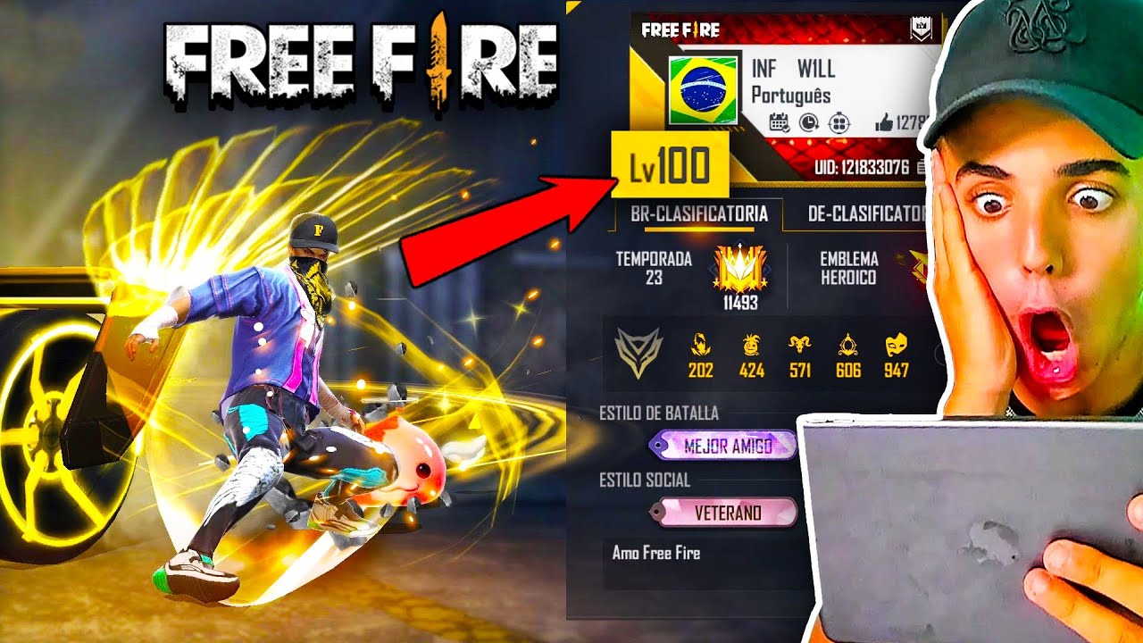 BUSCANDO las CUENTAS con MÁS NIVEL de FREE FIRE!! *NIVEL 100* - Jonbtc
