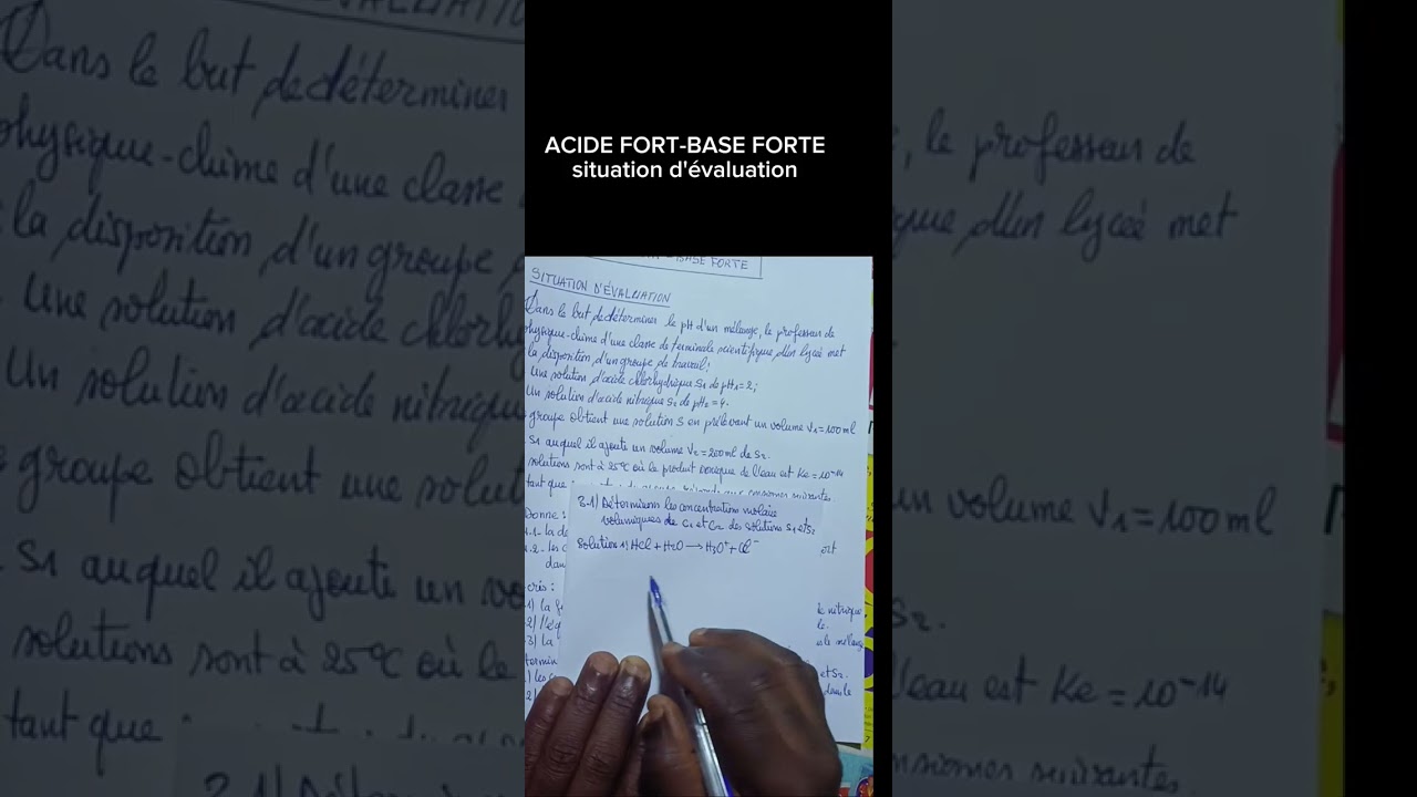 Terminale D ,FORT-BASE FORTE ,situation d'évaluation 