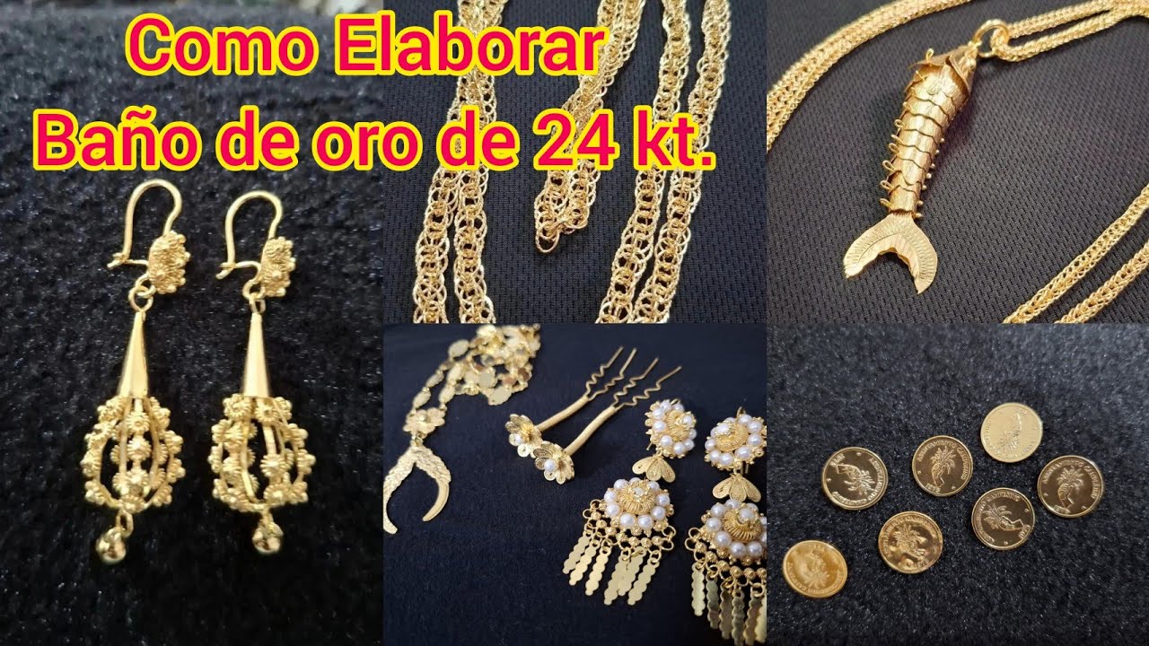Como se Prepara un baño de oro electrolitico de 24 kilates PASO a PASO BIEN EXPLICADO