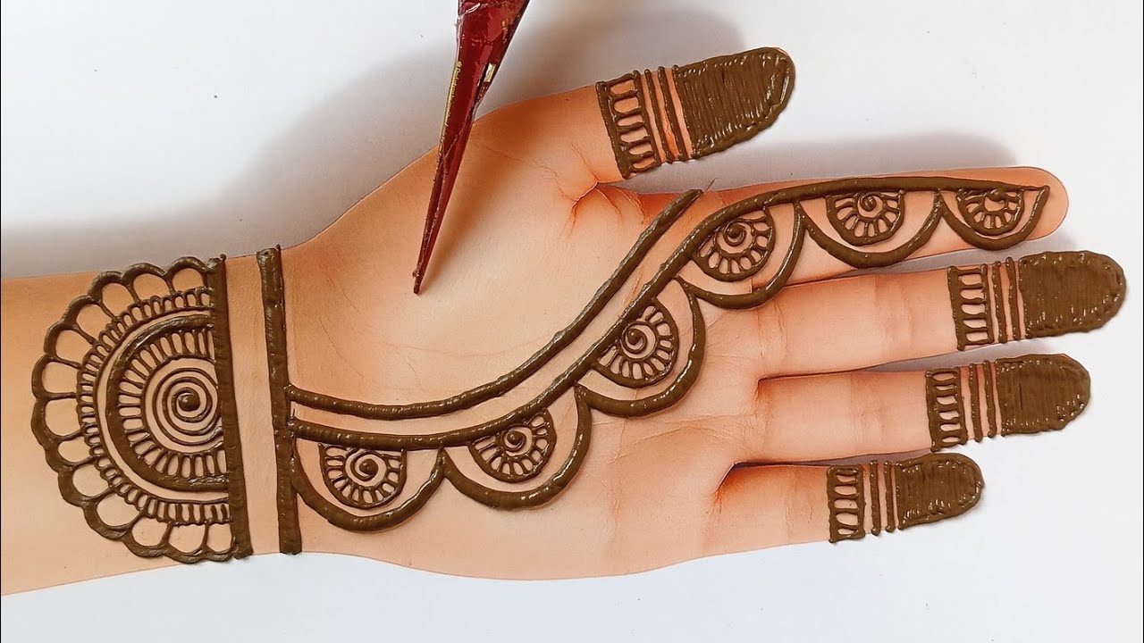 Front Hand Stylish Mehndi Design | Easy and Beautiful Mehndi Design