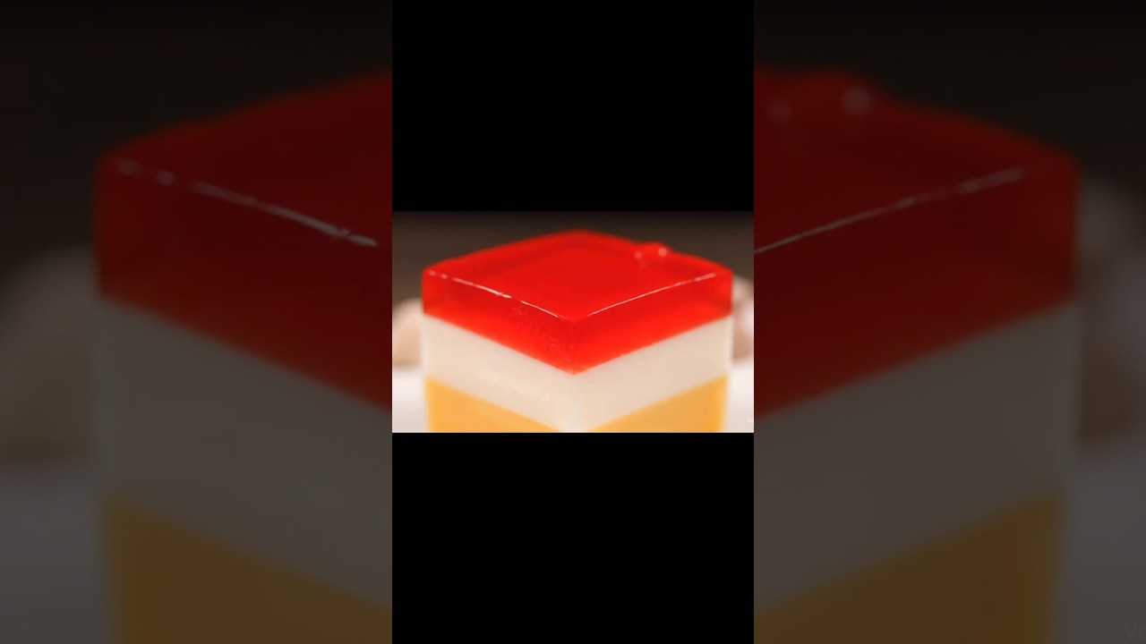 Triple jelly cutting #asmr #satisfying #8kasmr