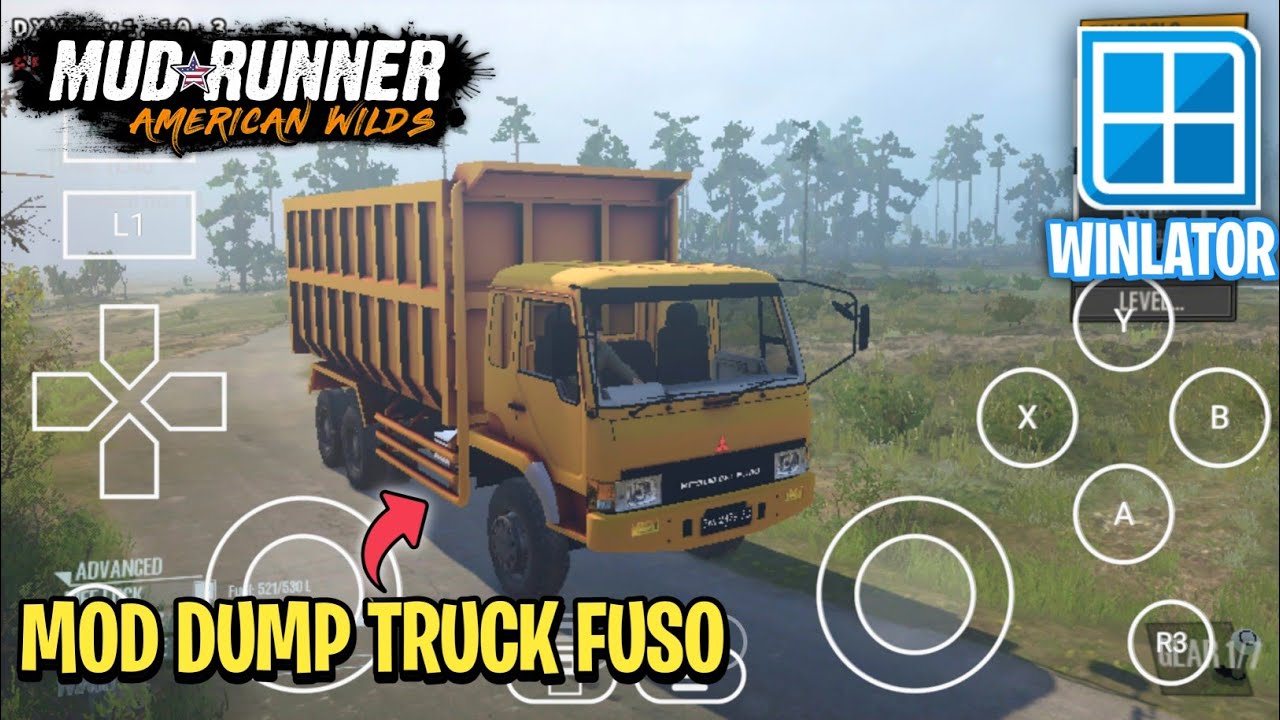 MudRunner American Wilds Android OFFLINE - Mod Dump Truck Fuso | Winlator Emulator