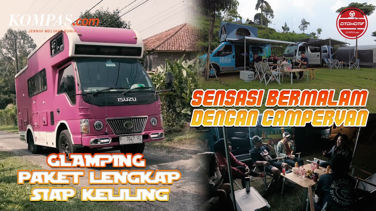 Bermalam Dengan Campervan, Glamping Paket Lengkap Siap Keliling Tujuan