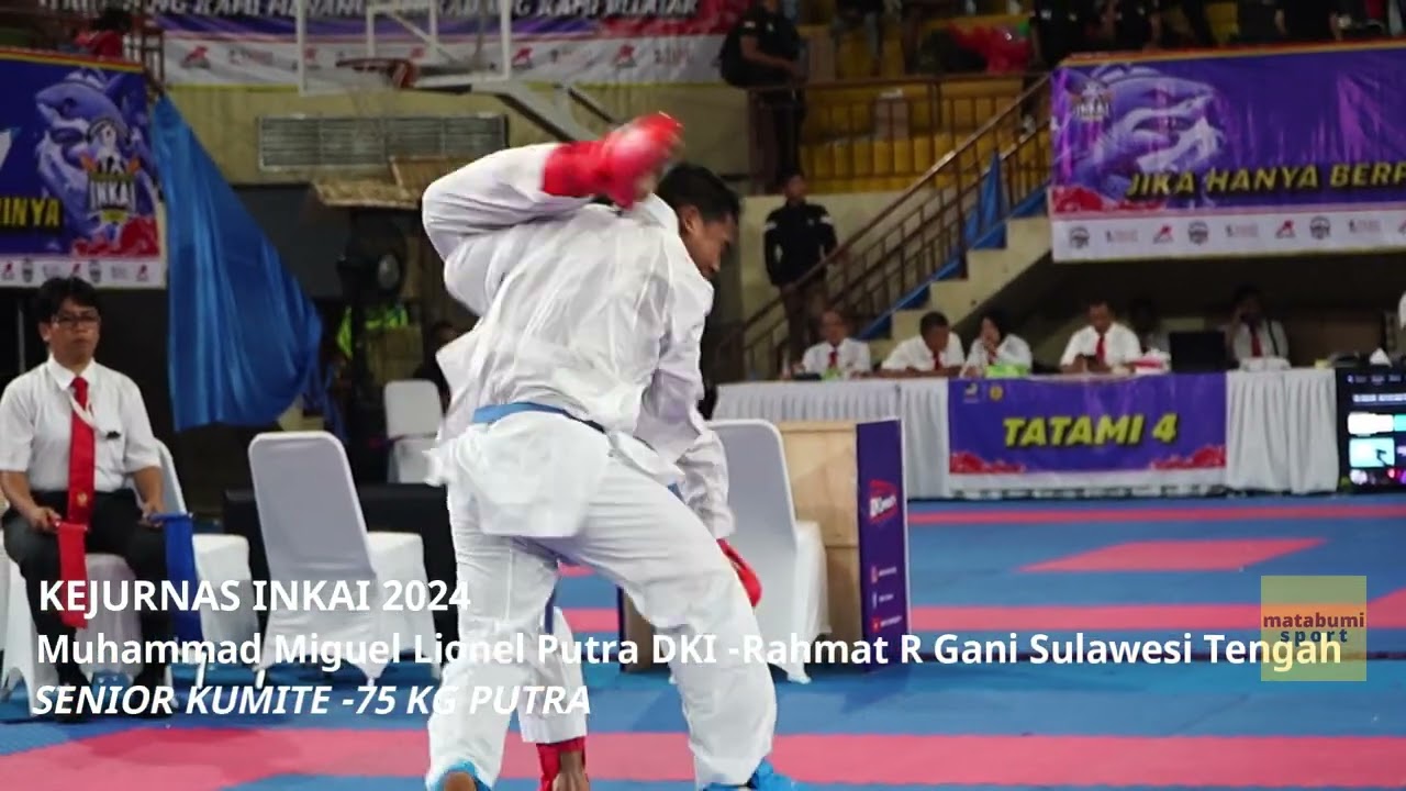 KEJURNAS INKAI 2024 | Muhammad Miguel Lionel Putra VS Rahmat R Gani | SENIOR KUMITE -75 KG PUTRA