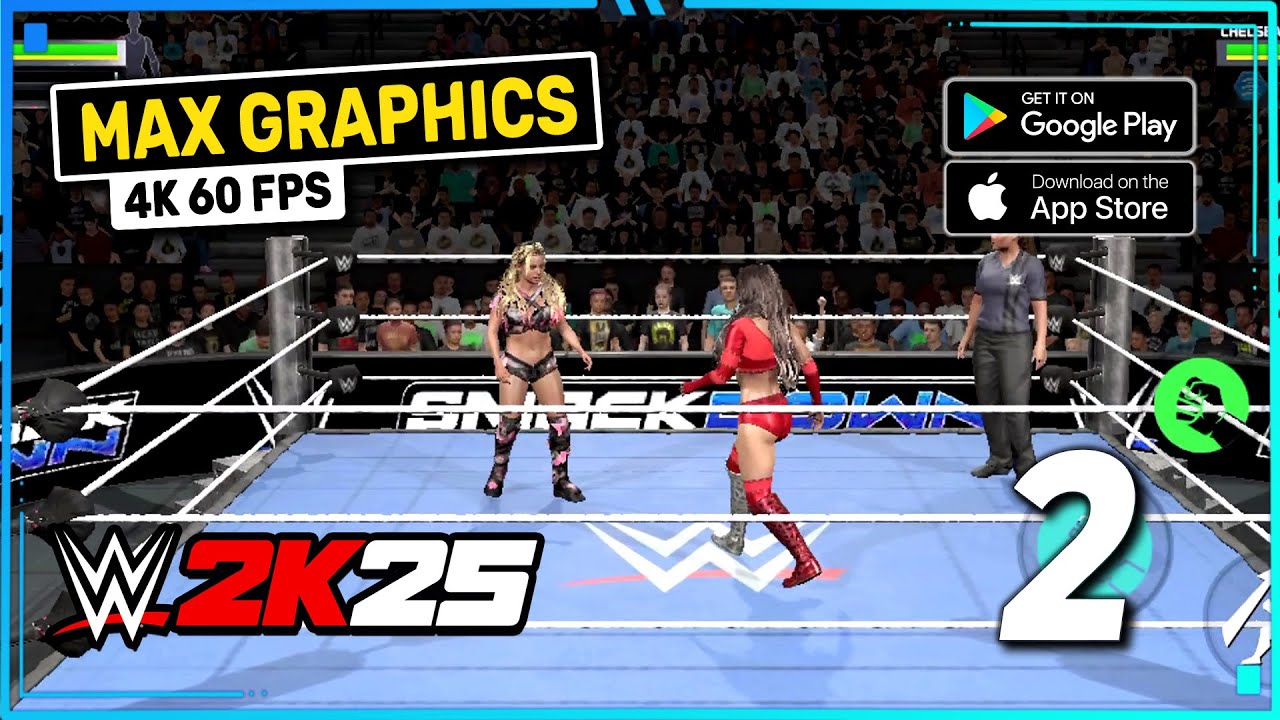 Геймплей WWE 2K25 (Android, iOS) | Ультра-графика (часть 2)